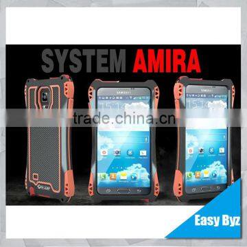 Newest Shockproof Aluminum Gorilla Glass Metal Cover Case for Galaxy Note 4