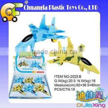 Chuangfa toys NO-2025B 6pcs Friction cartoon plane with music & light