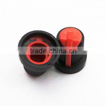 A5 diameter 15 mm * 16 mm Red and Black Potentiometer Knob, factory direct sale