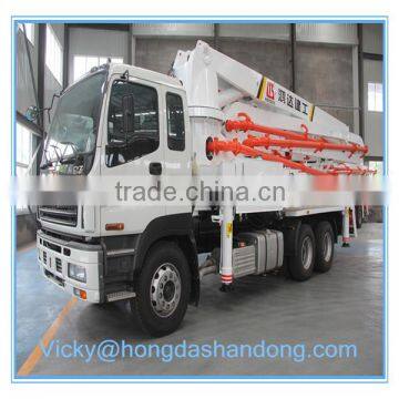 HONGDA 42m HOWO Concrete pump truck With REXROTH valve