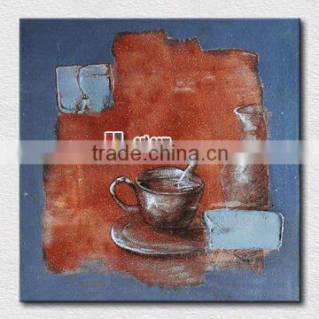 Home wall decoration still life painting wine bottles on liivng room