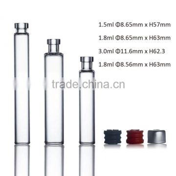 hot sale glass dental cartridge 1.8ml 3ml in good quality and best price