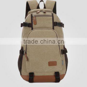 custom vintage canvas backpack for outdoor