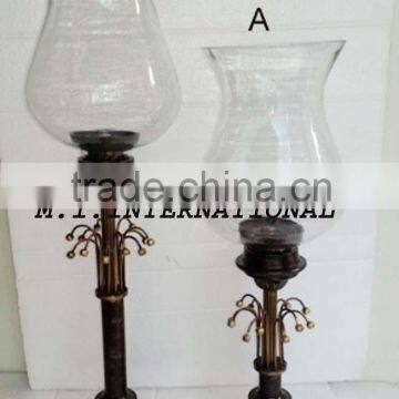 hurricane candle holders, Antique hurricane candle holders,