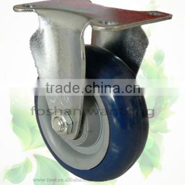 Rigid Plate Medium Duty Polyurethane Hardware Caster Wheels