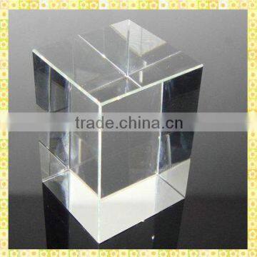 Wholesale Engraved Crystal Blank Cube For Company Souvenirs