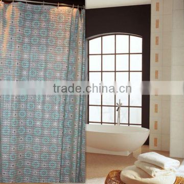 Europe newest printed design PEVA/PVC/3D shower curtain