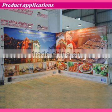 Top quality cheap portable fabric pop up stage backdrop