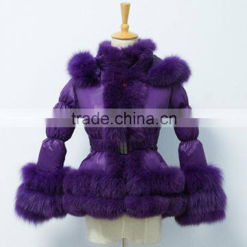 FD1 down coat fox fur short down coat