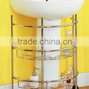 Under Sink Bathroom Storage Rack with Casters