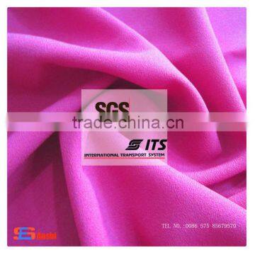 2016 hot sell high qualtiy cheap polyester elastane fabric moss crepe fabric