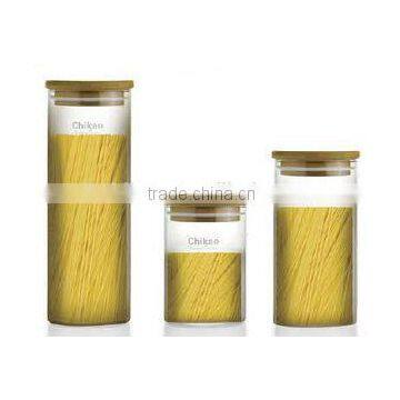 hot selling glass jar for store sugar coffee and tea leaf