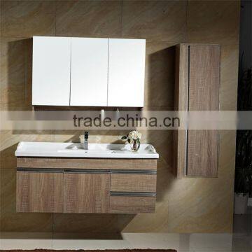 1075-120 Wall mounted makeup type solid wood bathroom vanity