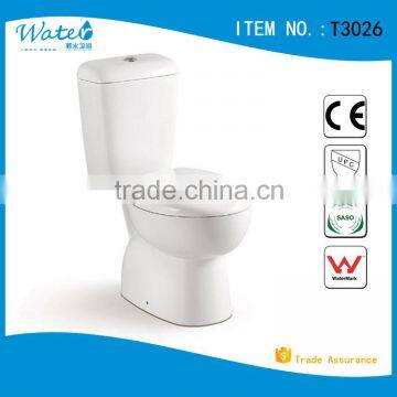 T3026 Chinese style cheap two piece toilet ceramic