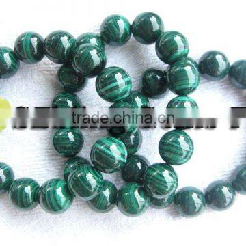 lowest price natural Malachite gemstone beads bracelet