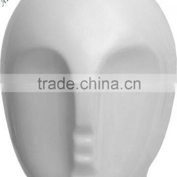 White Glossy Plastic Female Mannequin Head