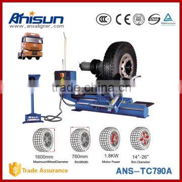 tyre changer truck used in car workshop