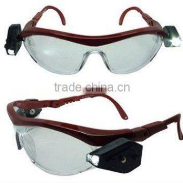 LightVision Safety Glasses with LED Lights, Clear Anti Fog (BSP2819L)