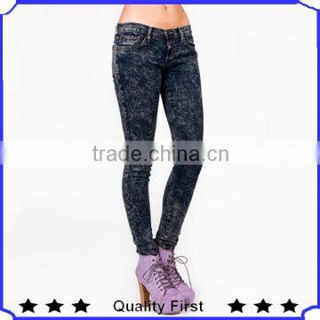 women acid wash jeans high fashion jeans shkJ89