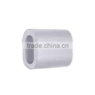 Double crimp fastener for wire rope us aluminium ferrules