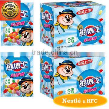 HFC 6750 Dr. Bear 60g jelly bean, jelly belly bean with mix fruit flavour