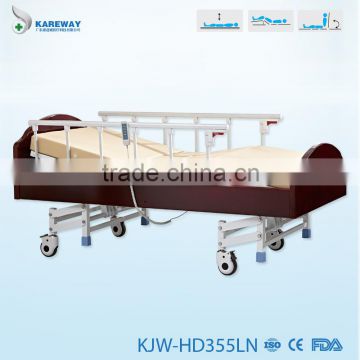 3 functions electric homecare bed, hospital wooden bed KJW-HD355LN