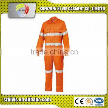 high quality flame retardant workwear men reflective fr coverall for welding industry