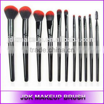 11pcs Black cosmetic brushes Duo Fiber cosmetic set Girls Face foundation Powder brushes