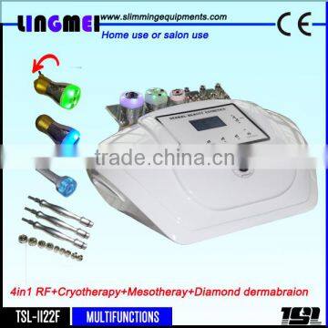 4 in 1 portable beauty salon equipment with bipolar rf,mesotherapy,cryotherapy