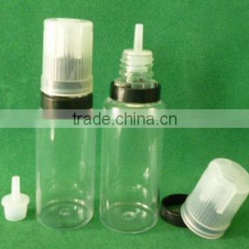 wholesale Plastic pet dropper20ml 30ml 50ml bottles round e liquid oil bottle with long thin tip child proof cap.