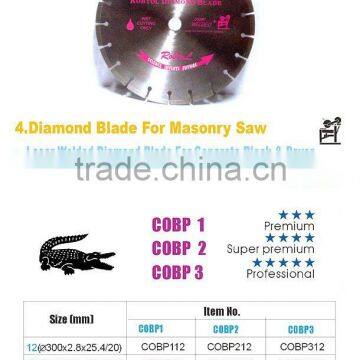 Laser Welded Diamond Blade for Concrete Block and Paver