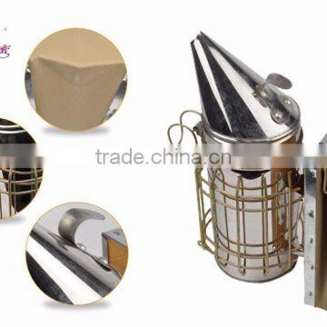 factory price stainless steel bee hive smoker for beekeeping