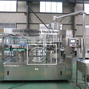 Omron Touch Screen Control Plastic Bottle Carbonated beverage Washing filling Sports Capping machine