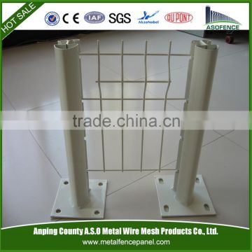 Metal steel fence post base plate