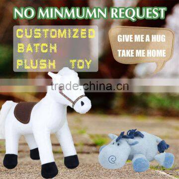 Customized big eyes plush horse toys