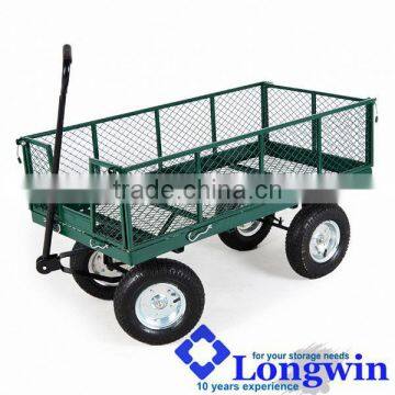 Gardening trolley wagon four wheel trolley