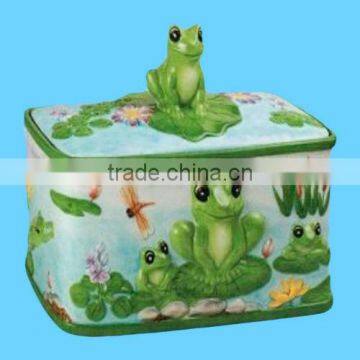 Home kitchen frog design dining storage organization bread box