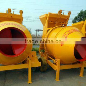 mobile drum type 350 liter concrete mixer