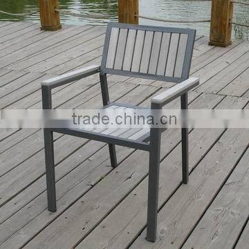 Outdoor aluminum frame garden polywood chair