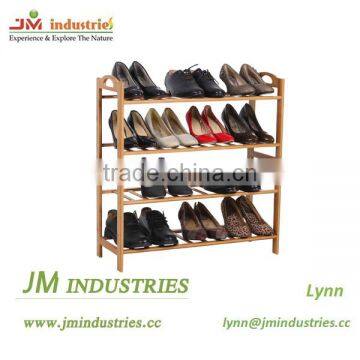 Bamboo standing shoe racks manufacture