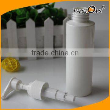 Vital White Cylindrical Empty Lotion Bottle With Pump 4 Oz. Size photo-6