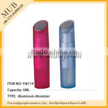 2016 Hot Sale Unique Bottle Aluminum Perfume Bottle Travel Pocket Vial Refillable