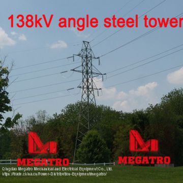 Megatro 138kv angle steel tower