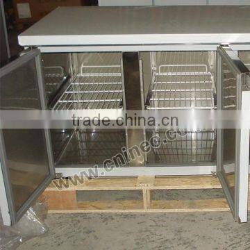 Stainless Steel Commercial Refrigeration Equipment/Refrigerator Display Topping/Small Refrigerated Display Case photo-3
