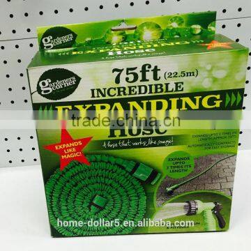 75 Ft Flexible Expandable Garden, Hose nozzle