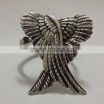 decorative angel wings napkin ring for dining table