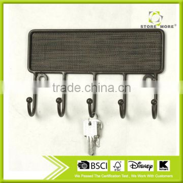 Store More textilene Door 5 Hook Key Rack