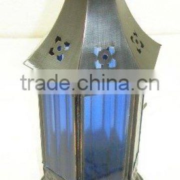 Iron glass lantern