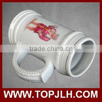 China Custom Subliamtion White Coffee Mug Porcelain Glass Beer Mug photo-6
