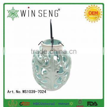 Creative Ceramic Hollow Lantern Candle Holder photo-5